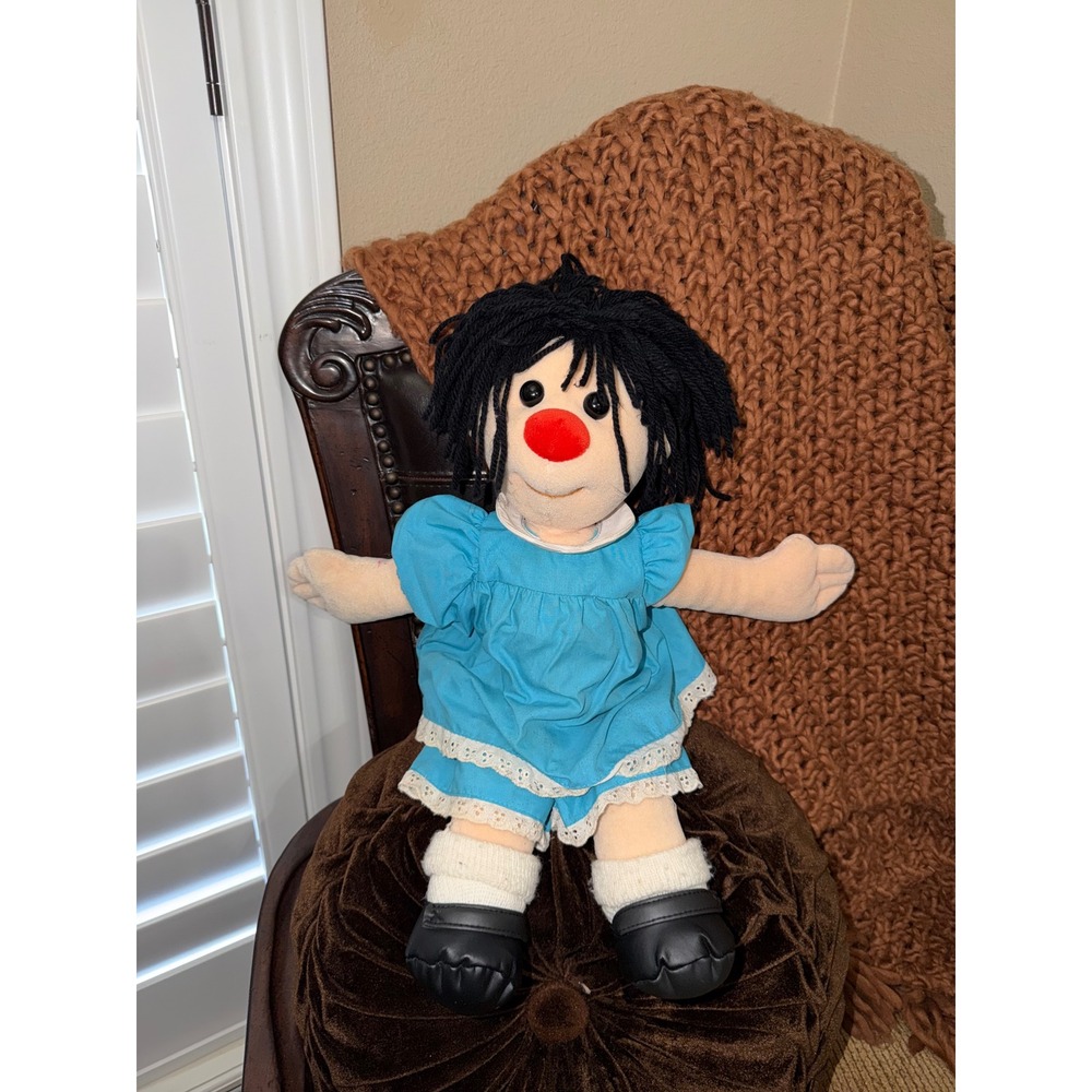 Vintage Big Comfy Couch Loonette the Clown Plush Molly Doll 90s Toy 18"